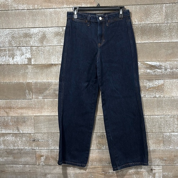 Banana Republic Denim - Banana Republic high rise wide leg dark wash jean size 27p